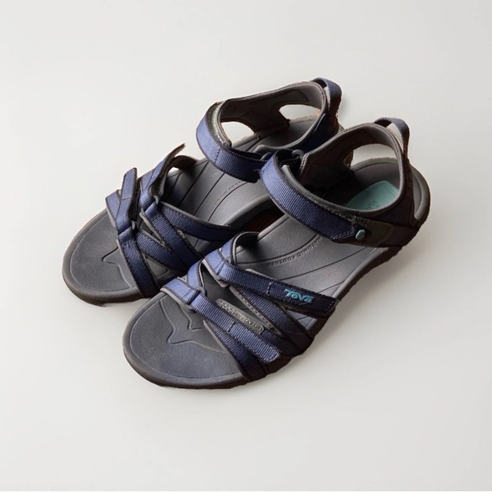 Teva Tirra Blue Gray Outdoor Strappy Sport Hiking Sandals 4266 Women's Size 8